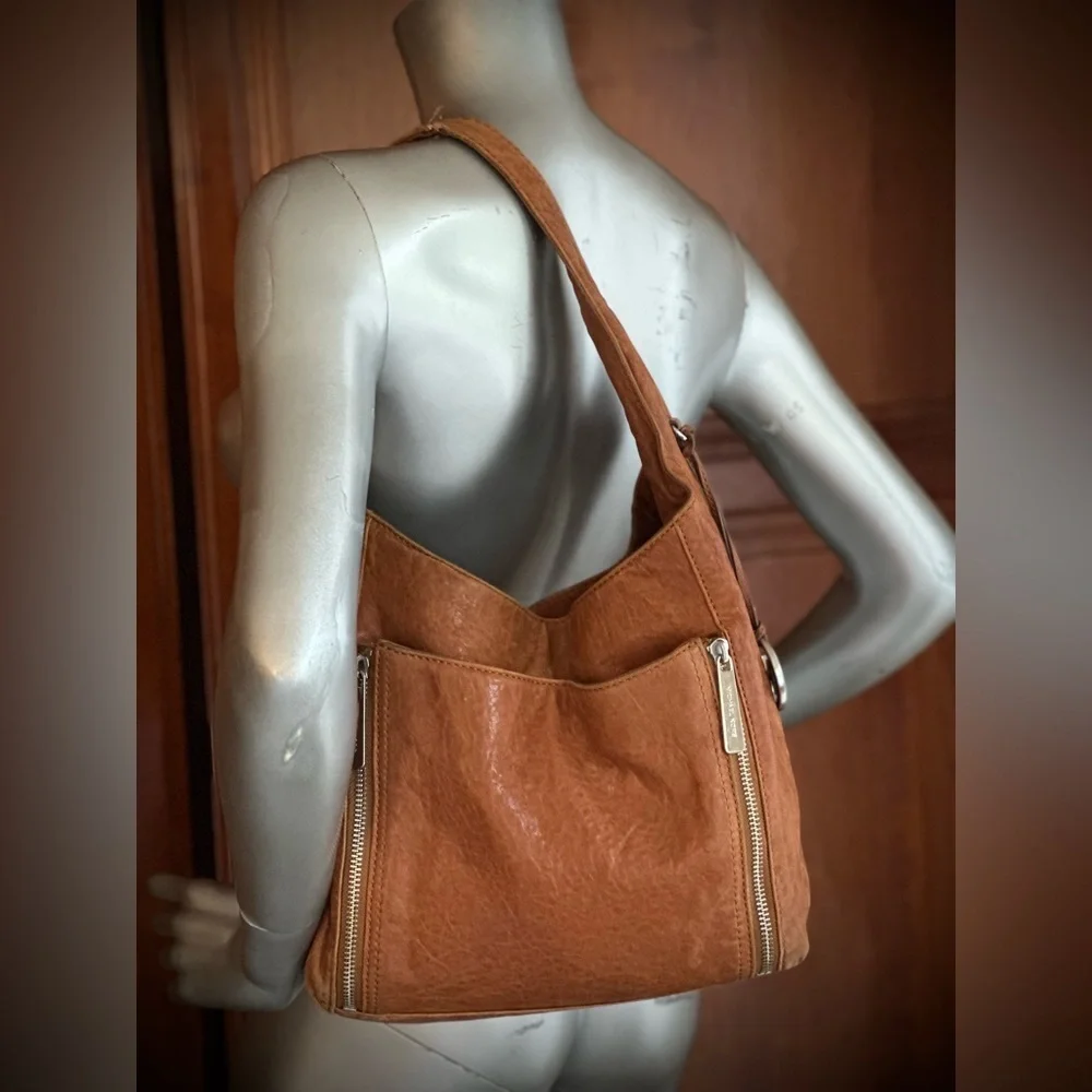 Michael Kors MK Cognac Crosby Hobo Bag